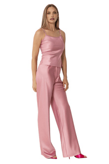Olivette Satin Pants - Blush Pink - Self - Adore
