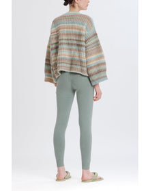 Ombre Henley Sweater | Brown Combo