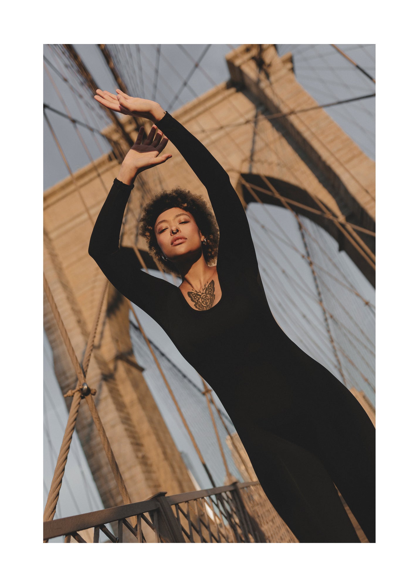 Open Back Jumpsuit | Inky Black