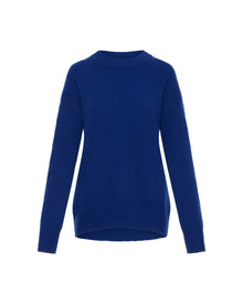 Oversized Sweater in Wool-Cashmere | Cobalt