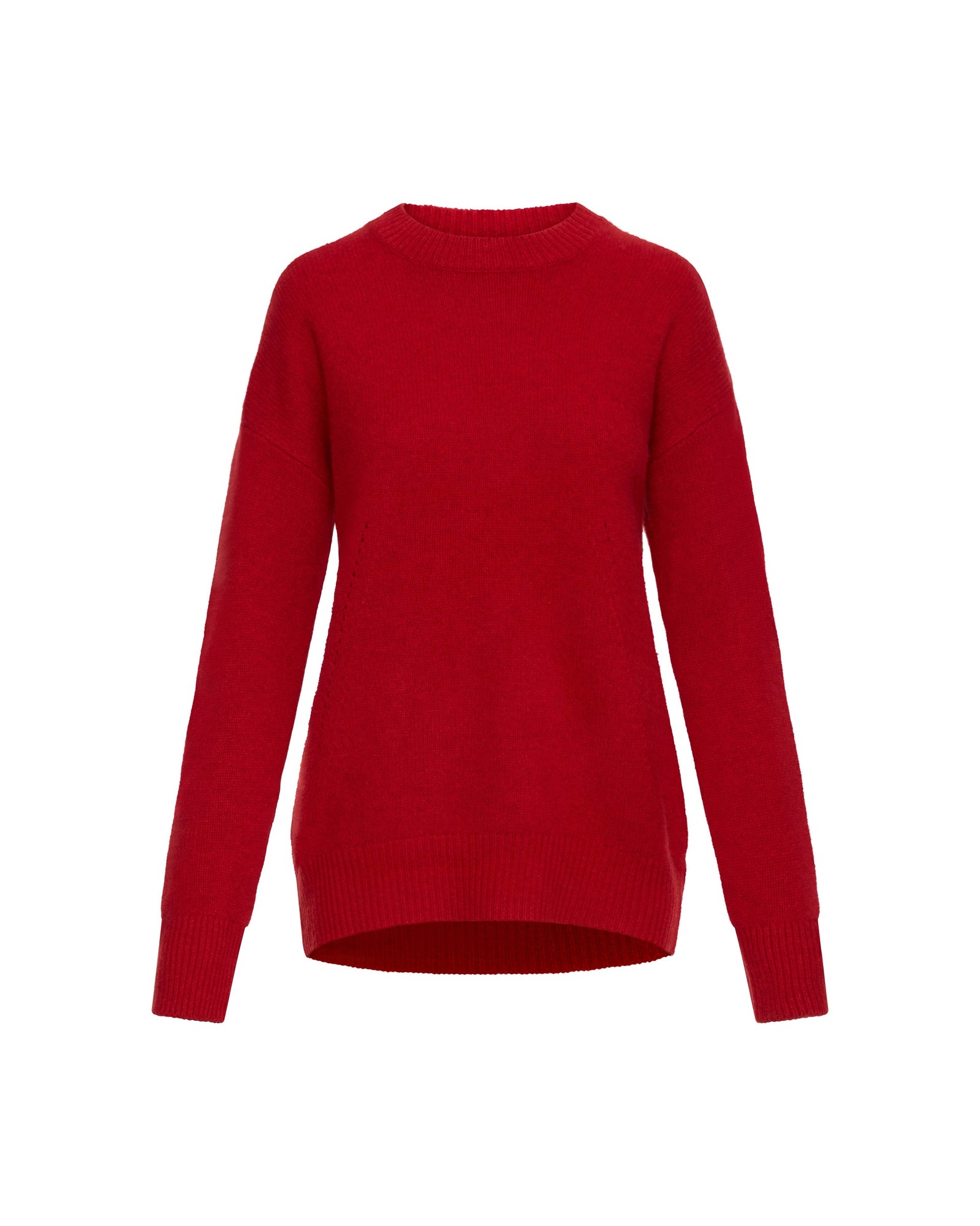 Oversized Sweater in Wool-Cashmere | Red