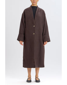 Oversized Coat | Brown
