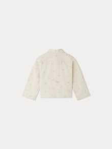 Girl | Gillie Embroidered Denim Jacket | Terracotta