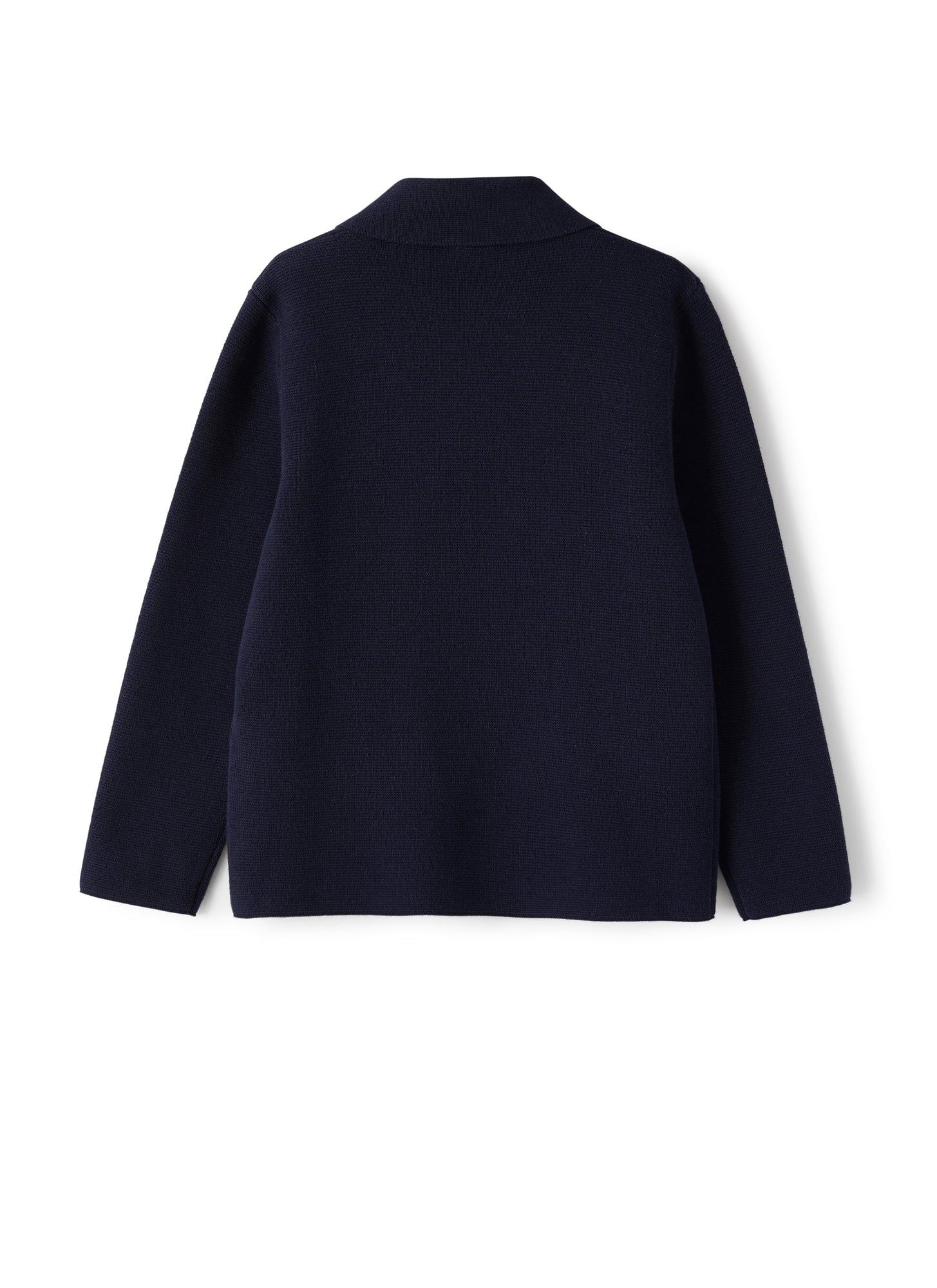Double-Breasted Cardigan in Organic Cotton | Blue