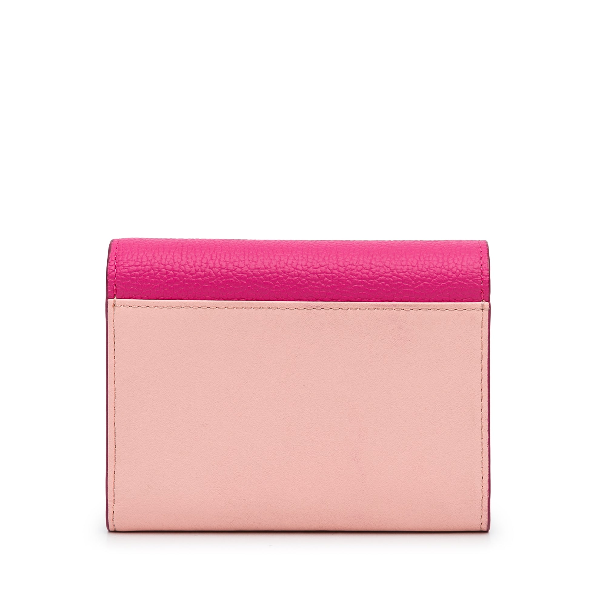 MCM Pre-Owned Visetos Colorblock Love Trifold Wallet | Women | Pink