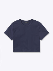 Almost Friday Tee Cropped | Pacific Blue Classic-fit PYCA Pro