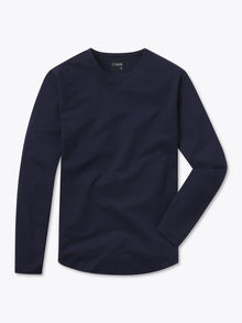 AO Long Sleeve Curve-Hem Tee | Pacific Blue Signature-fit PYCA Pro