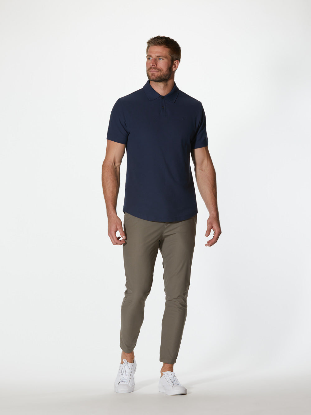 Mens | Universal Prestige Classic-Fit Pima Cotton Polo | Pacific Blue