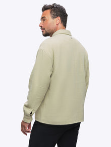 Unisex | Horizon Classic-Fit Tweed Shacket | Parchment