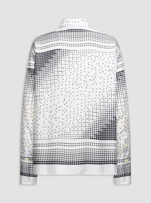 Paulina Silk Shirt | White/Black