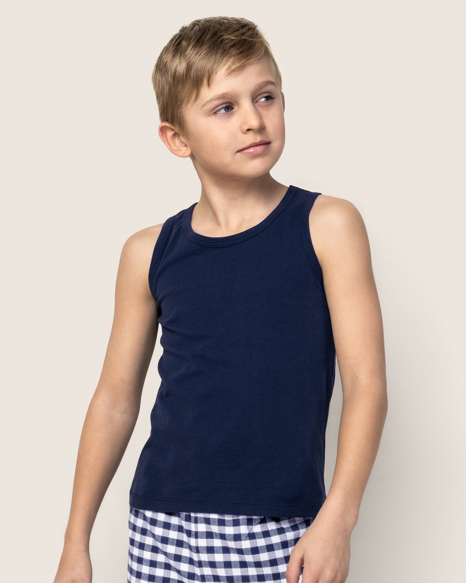 Kid's Pima Tank Top | Navy