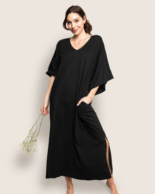 Women's Pima Caftan | Black