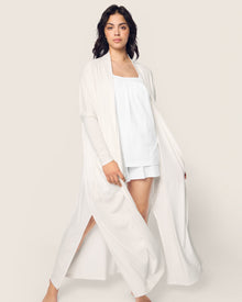 Women's Pima Duster | White