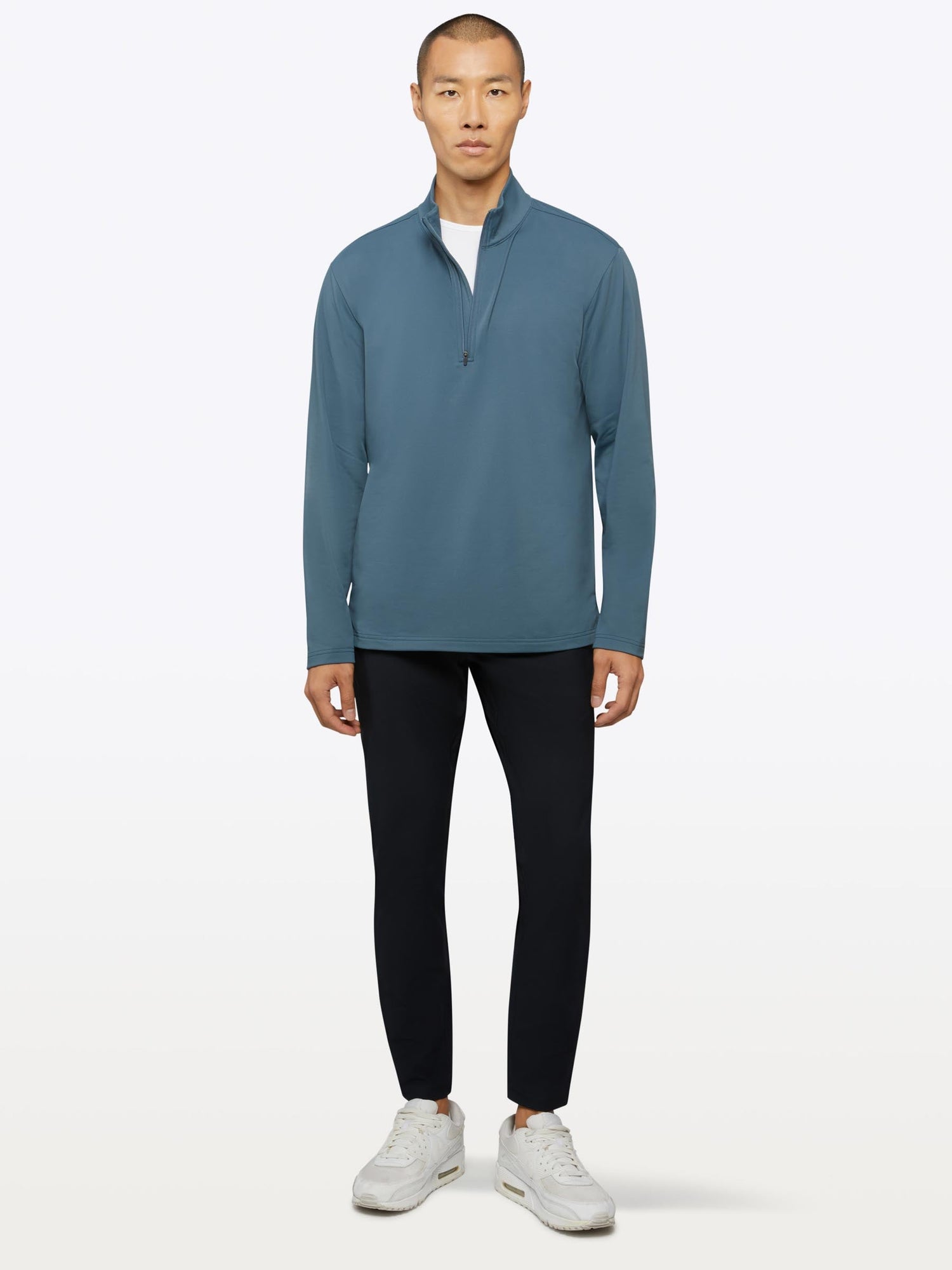 Mens | COZ Signature-Fit Fleece Q-Zip | Petrol