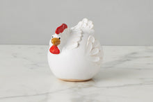 Ceramic Country French Hen | White | Small
