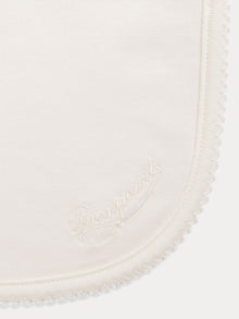 Unisex | Avibis Embroidered Organic Cotton Bib | Light Pink