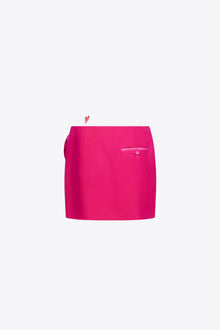 Flower Slit Mini Skirt | Raspberry