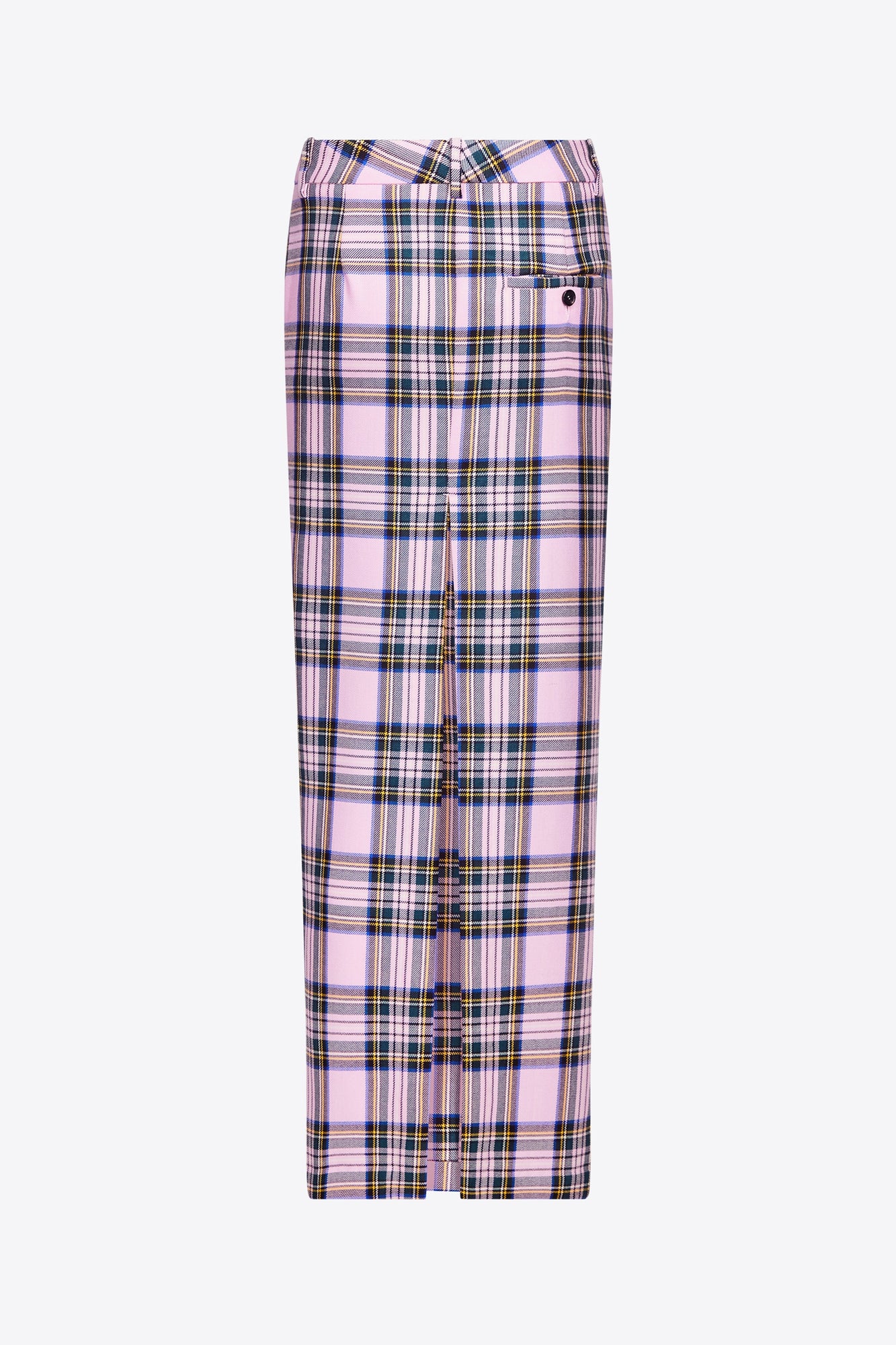 Checked Midi Skirt | Pink Multi