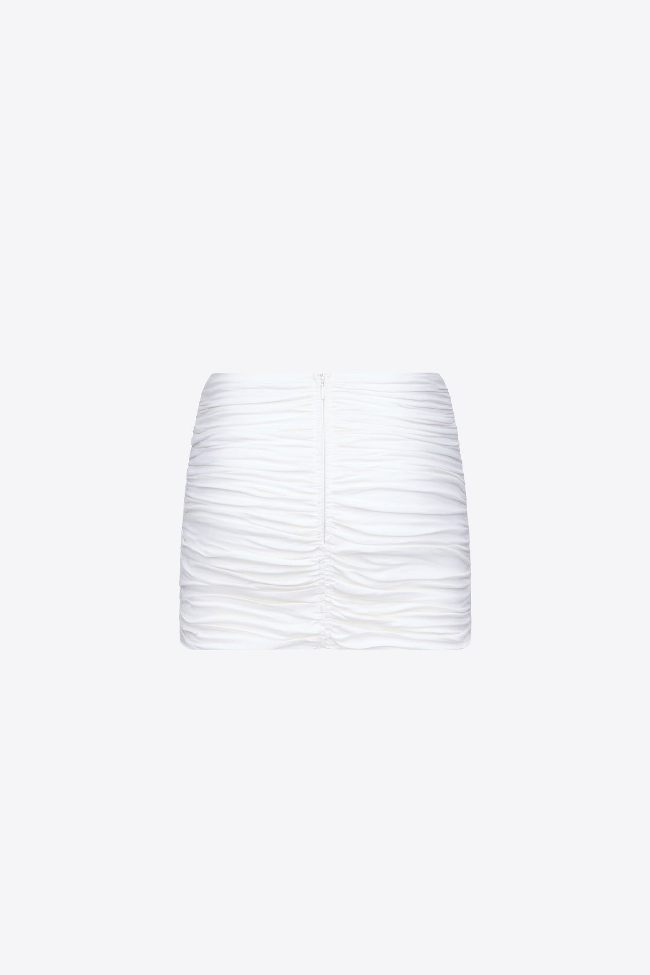 Heart Ruched Mini Skirt | Off White