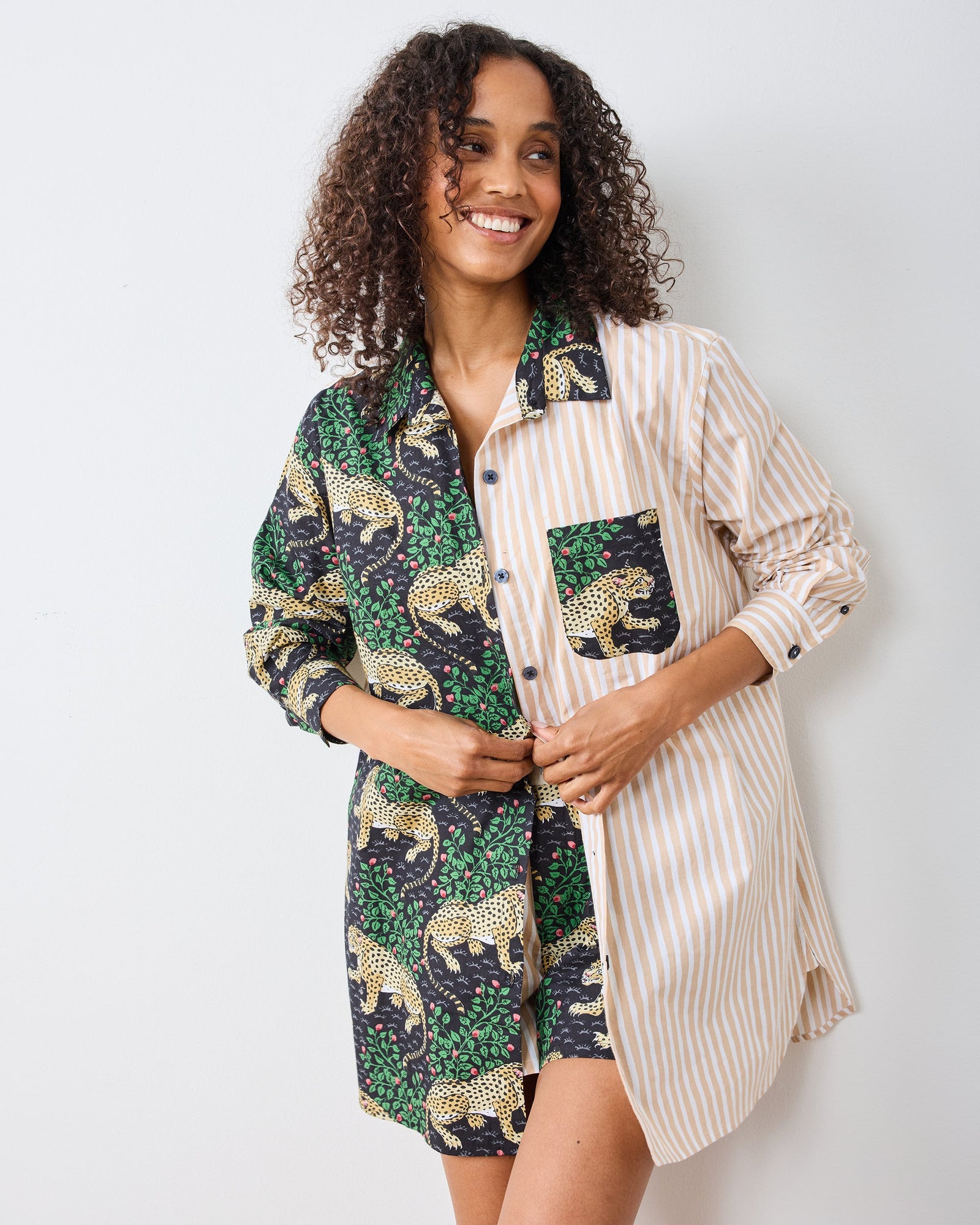 Bagheera - Everyday Button Down - Ink - Printfresh
