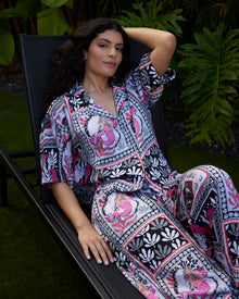 Tidal Tapestry - Eco Satin Wildest Dreams Set - Graphite - Printfresh