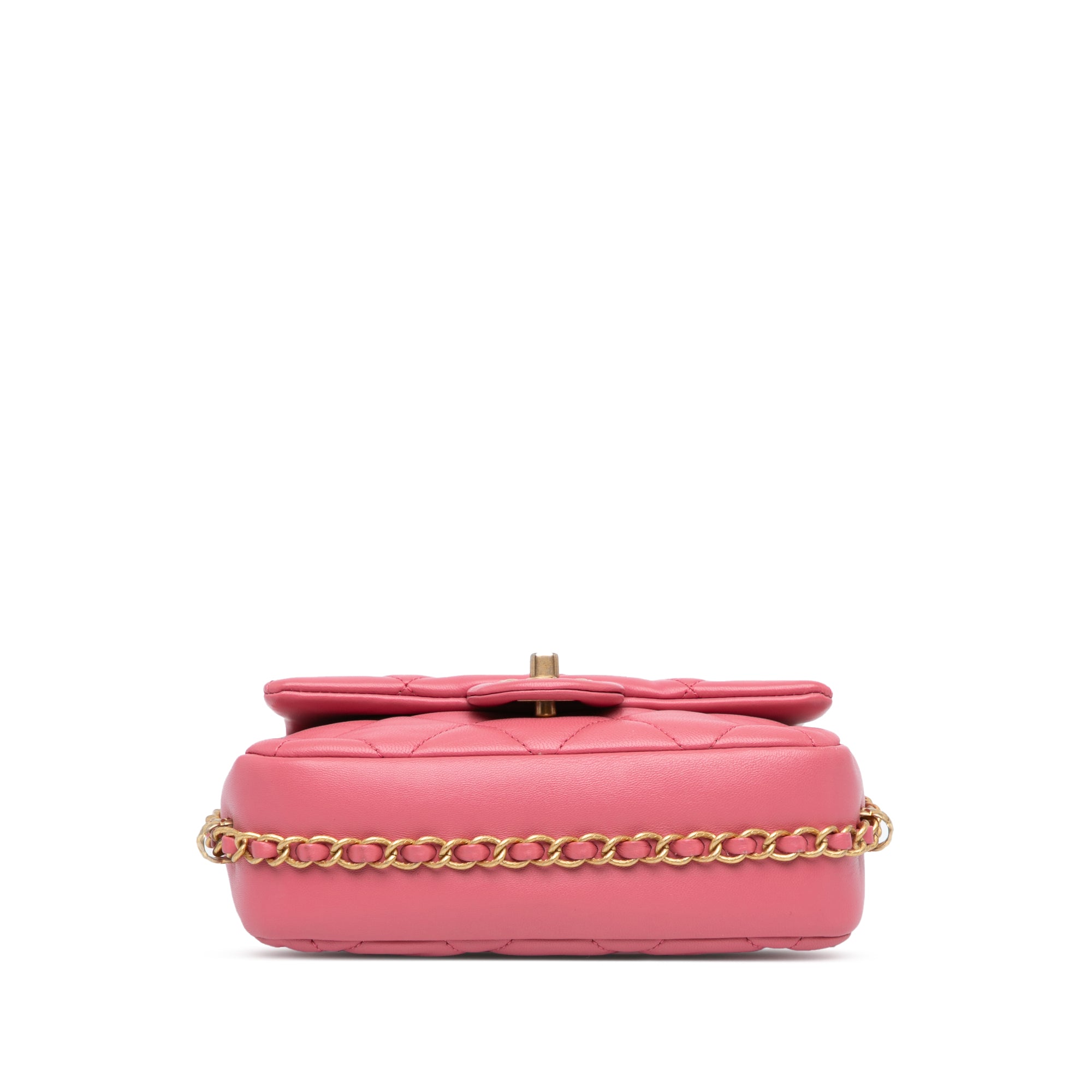 Chanel | Pre-Owned Small Quilted Lambskin Dynasty Flap | Pink