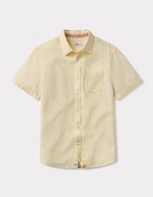 Men | Freshwater Short Sleeve Button Up Shirt | Summer Yellow Check