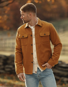 Men | Brightside Flannel Lined Workwear Jacket | Gold
