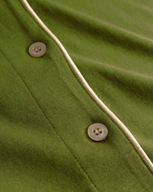 Green Set - Pima Lusso Long Sleeve Top & Boxer Pajama Set