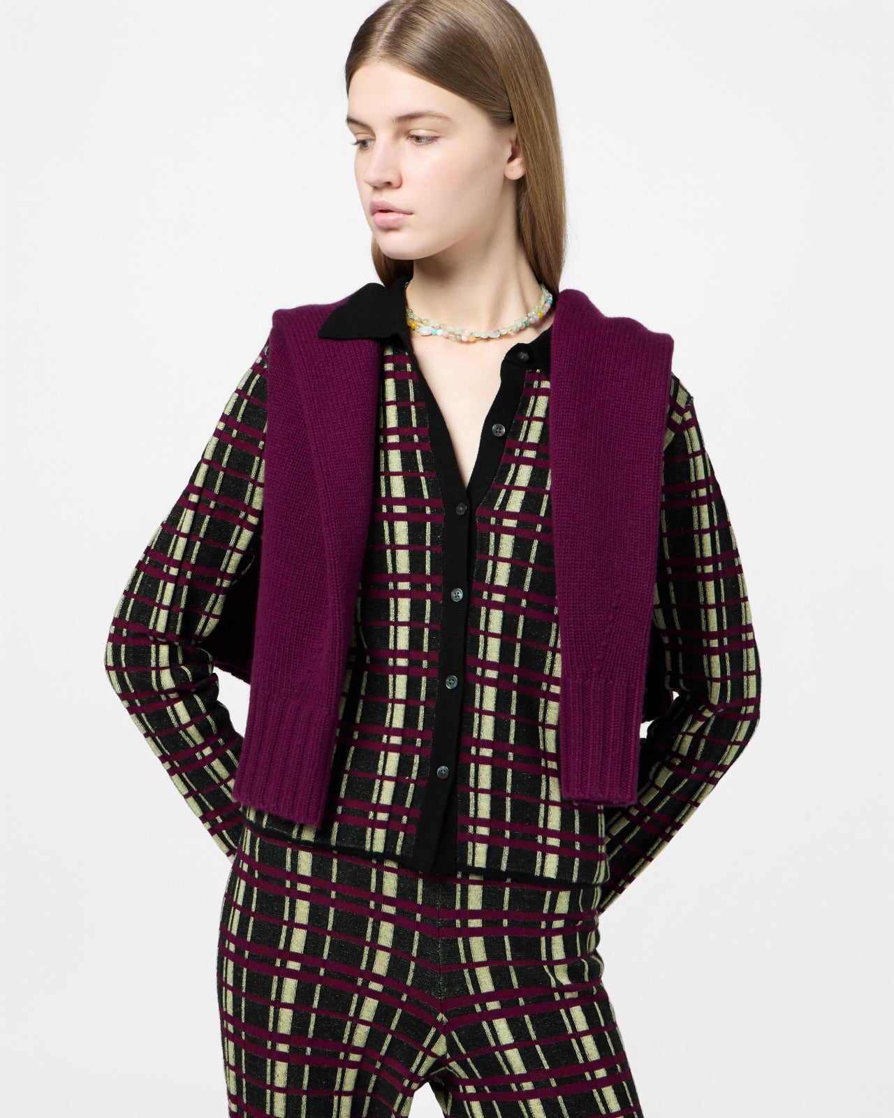 Plaid Elle Shirt | Black Combo