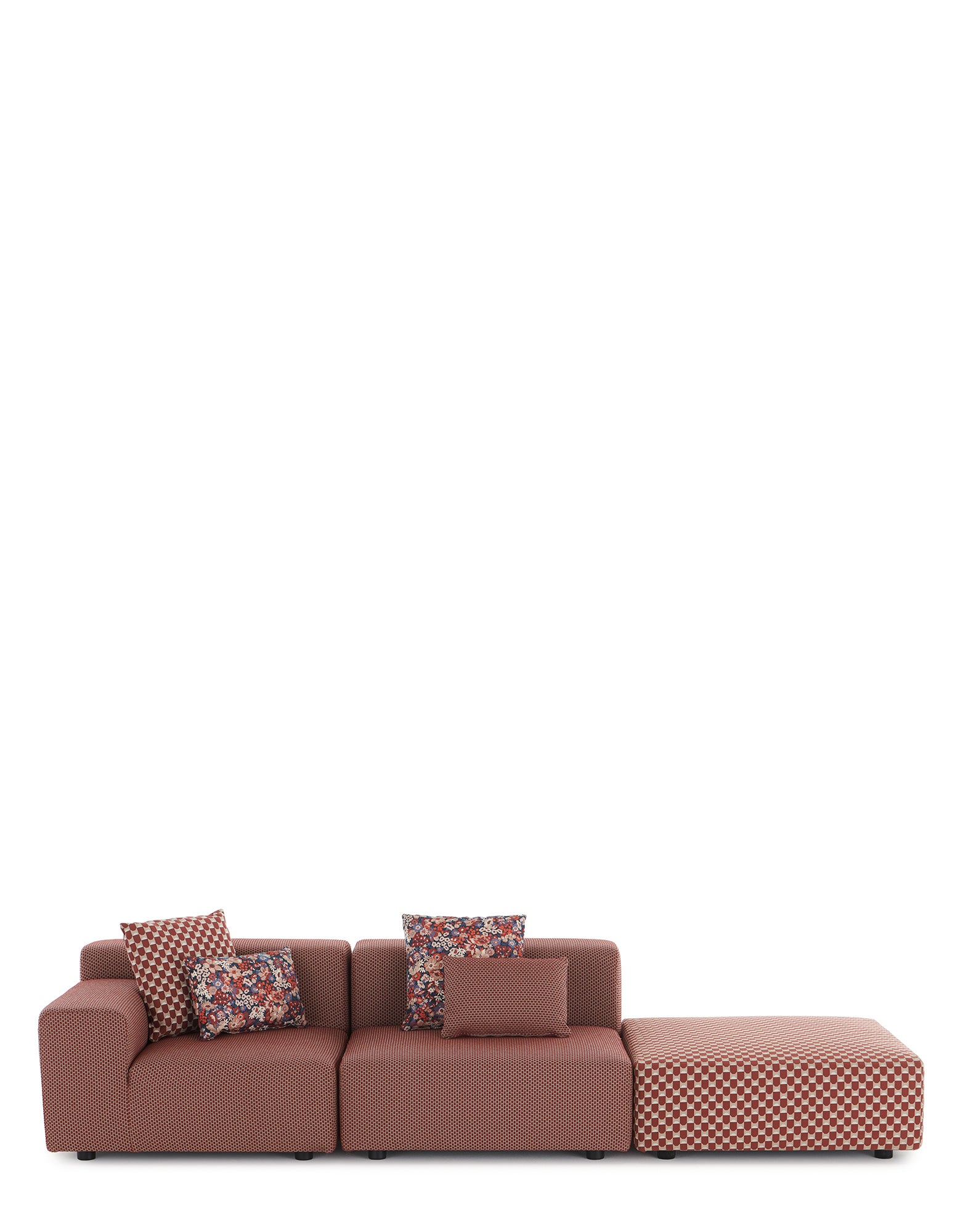 Plastics Outdoor Sofa - Left Arm | Single | Rust