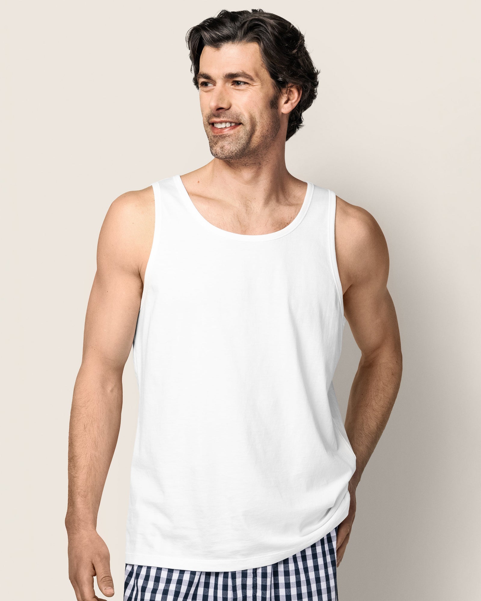 Men's Pima Tank Top | White