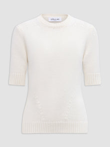 Portia Crewneck Cashmere Sweater | Ivory