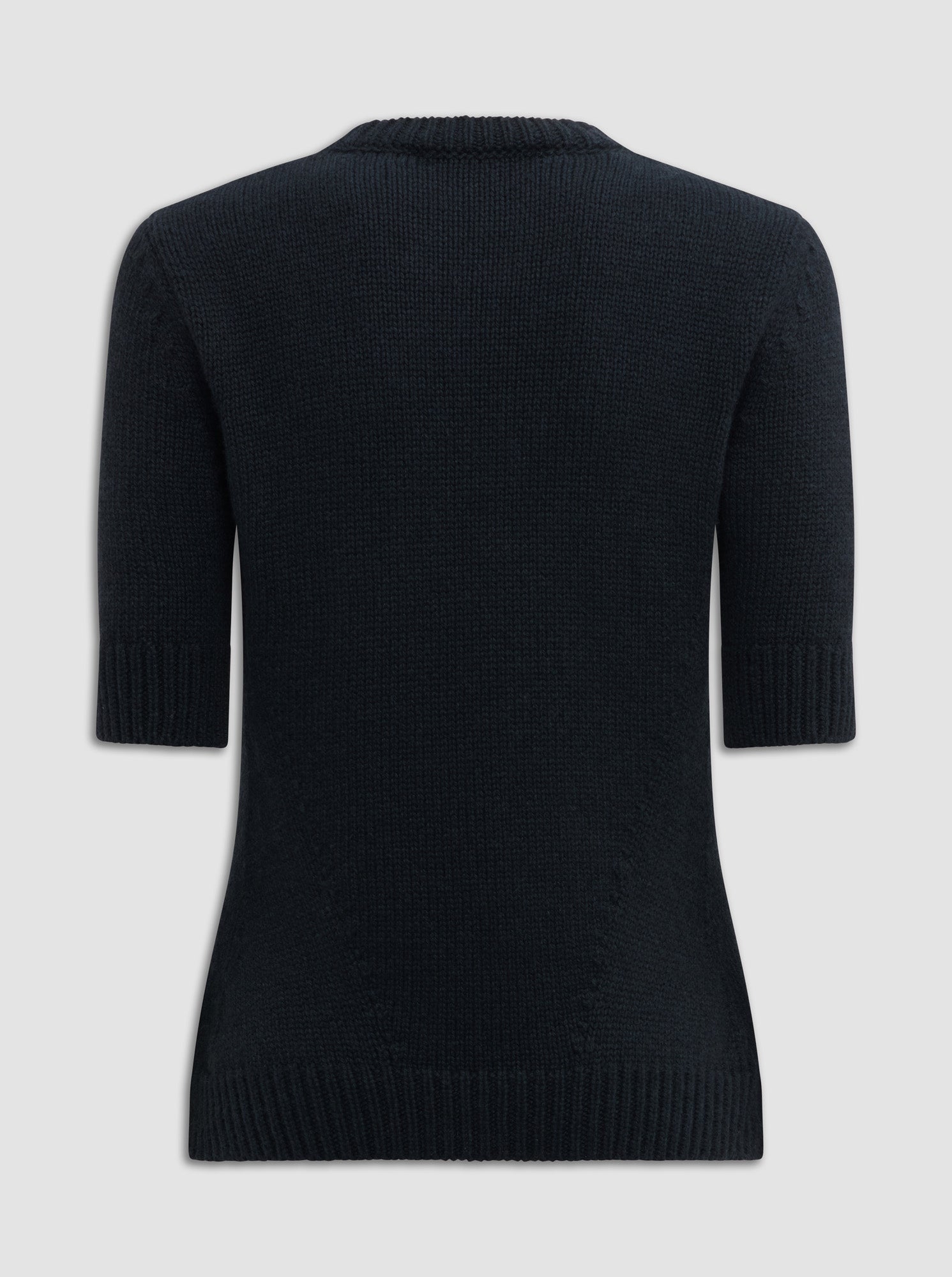 Portia Crewneck Cashmere Sweater | Black