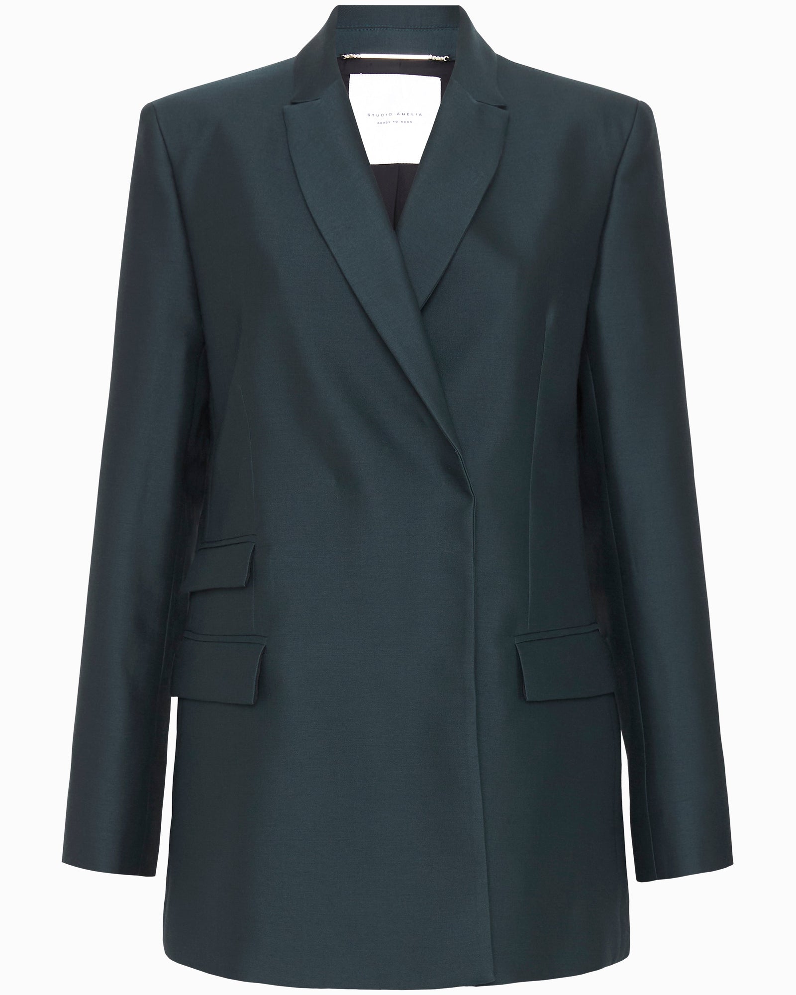 Poseidon Boxy Blazer | Seagrass