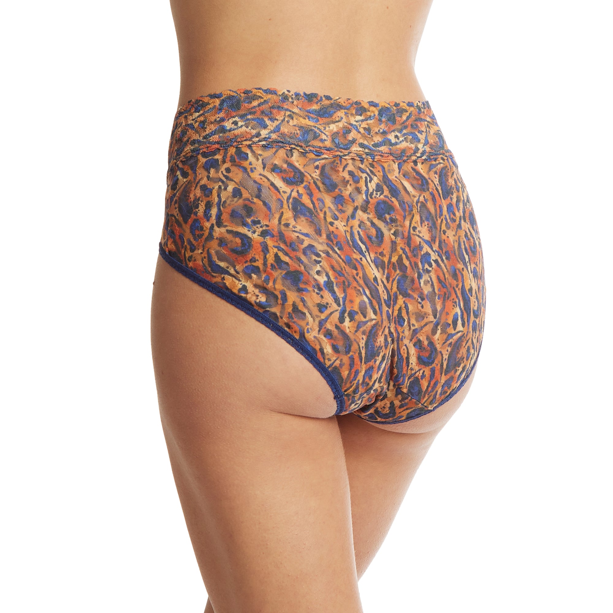 Signature Lace French Brief | Wild About Blue (Animal Print)