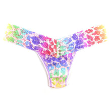 Signature Lace Low Rise Thong | Pride Leopard