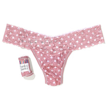 Signature Lace Low Rise Thong | Pink Frosting