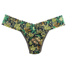 Signature Lace Low Rise Thong | Camo Garden