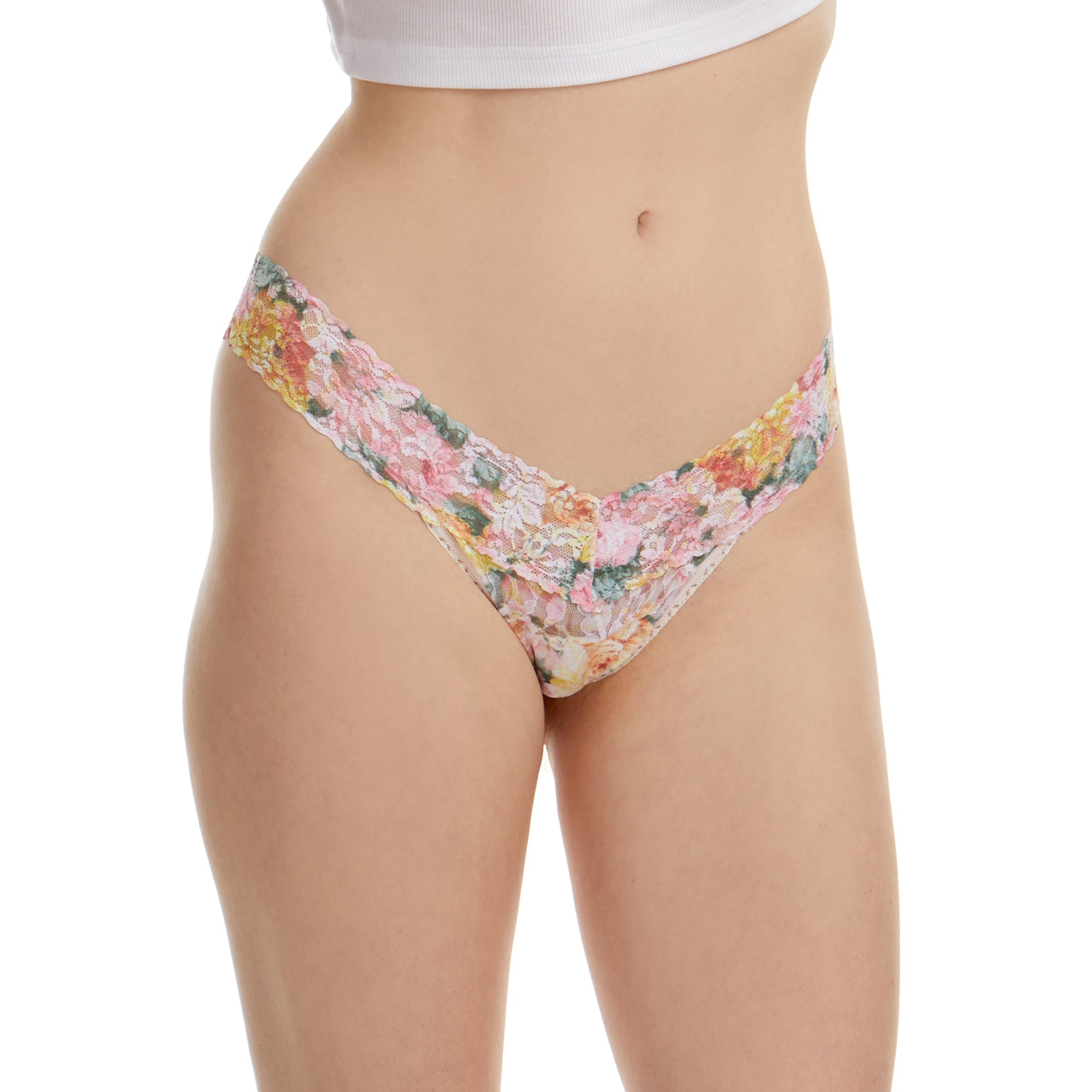 Signature Lace Low Rise Thong | Kew Gardens