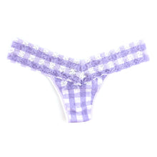 Signature Lace Low Rise Thong | Varsity Gingham