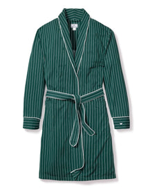 Women's Pima Robe | Green Stripe