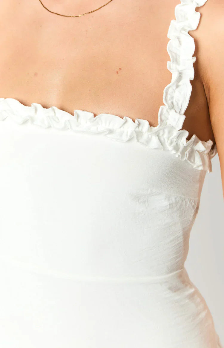 Paisley Mini Dress | White