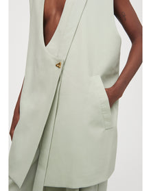 Palette | Tailored Vest | Herb