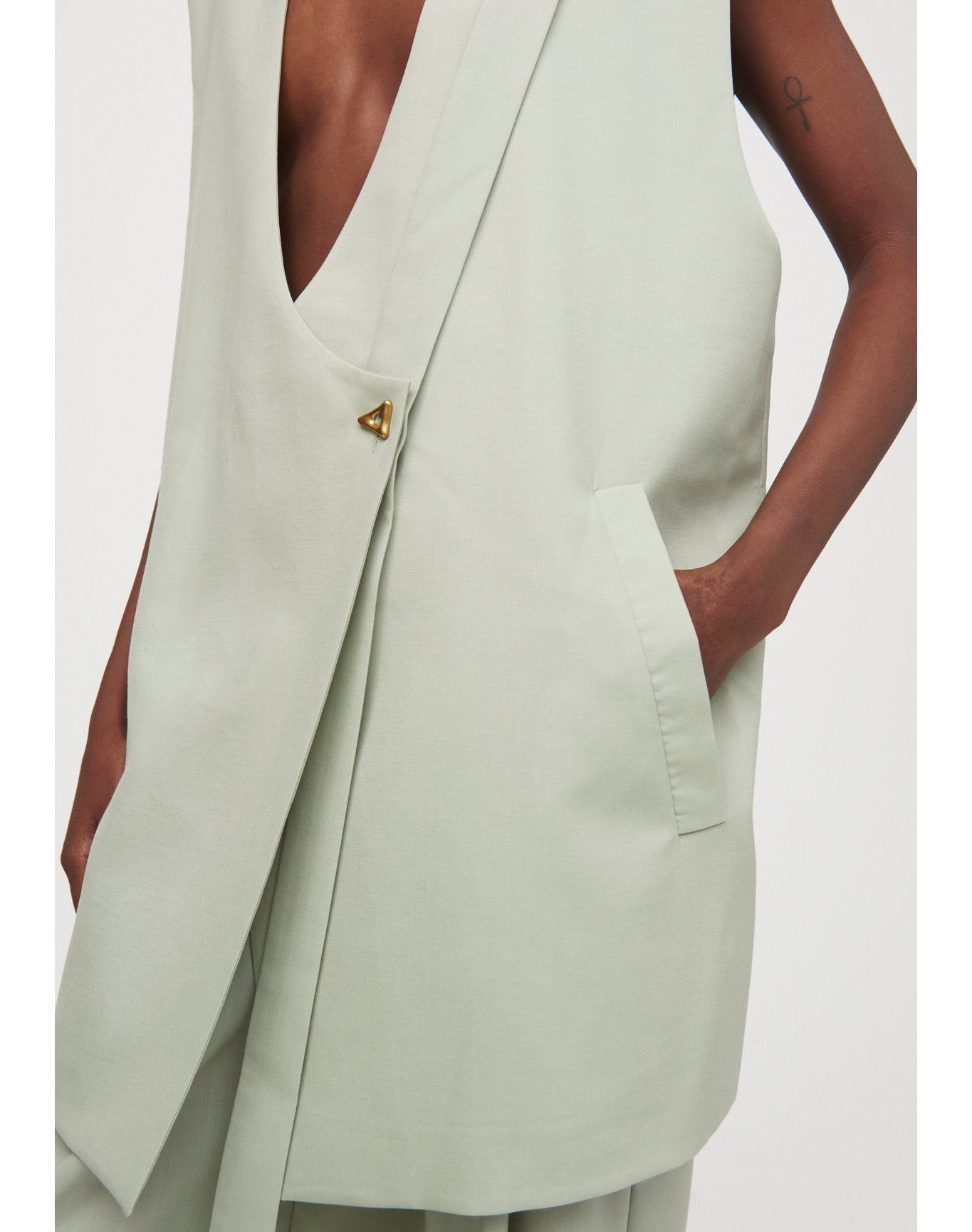 Palette | Tailored Vest | Herb