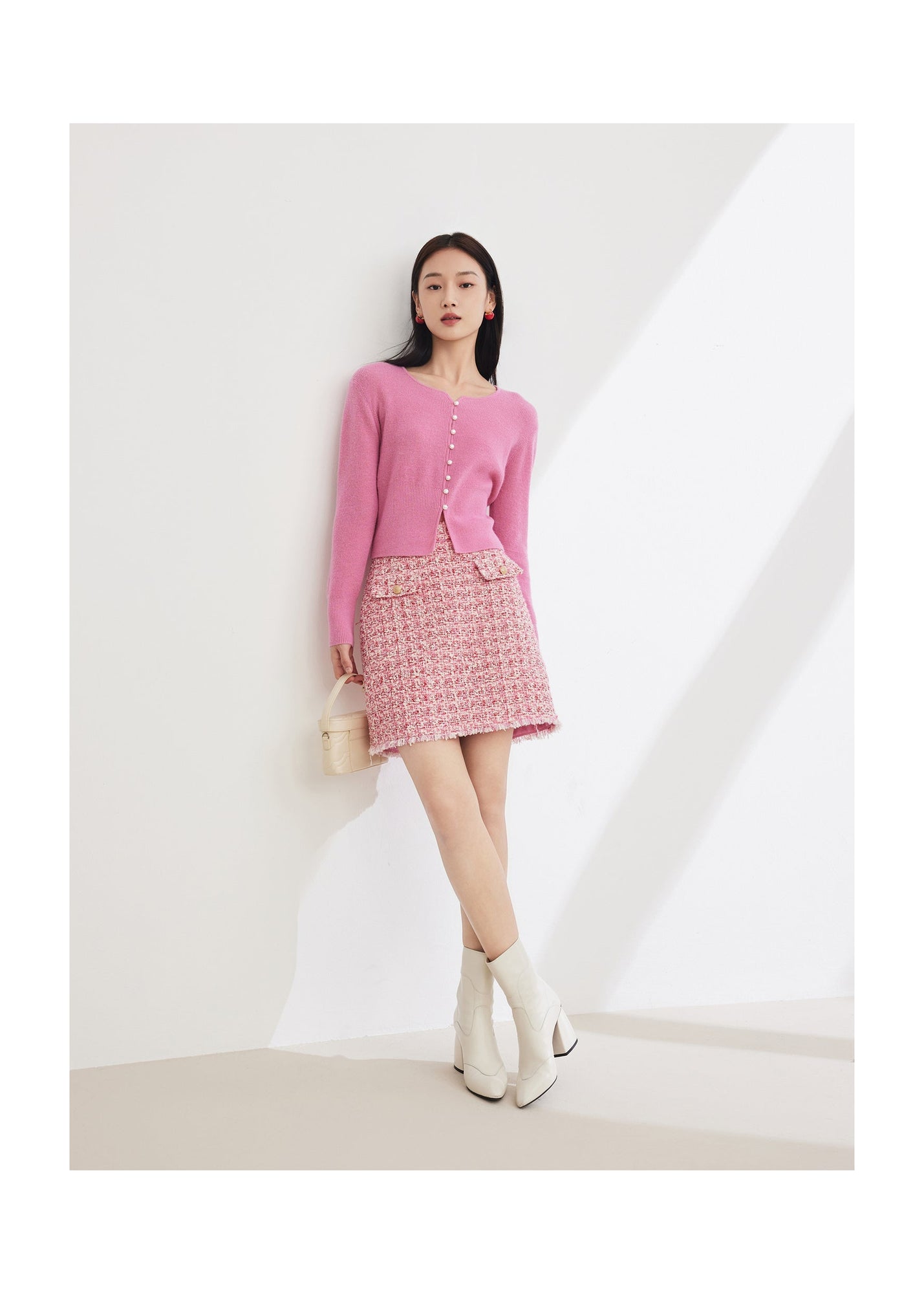 Parisian-style Skirt | Rose Red