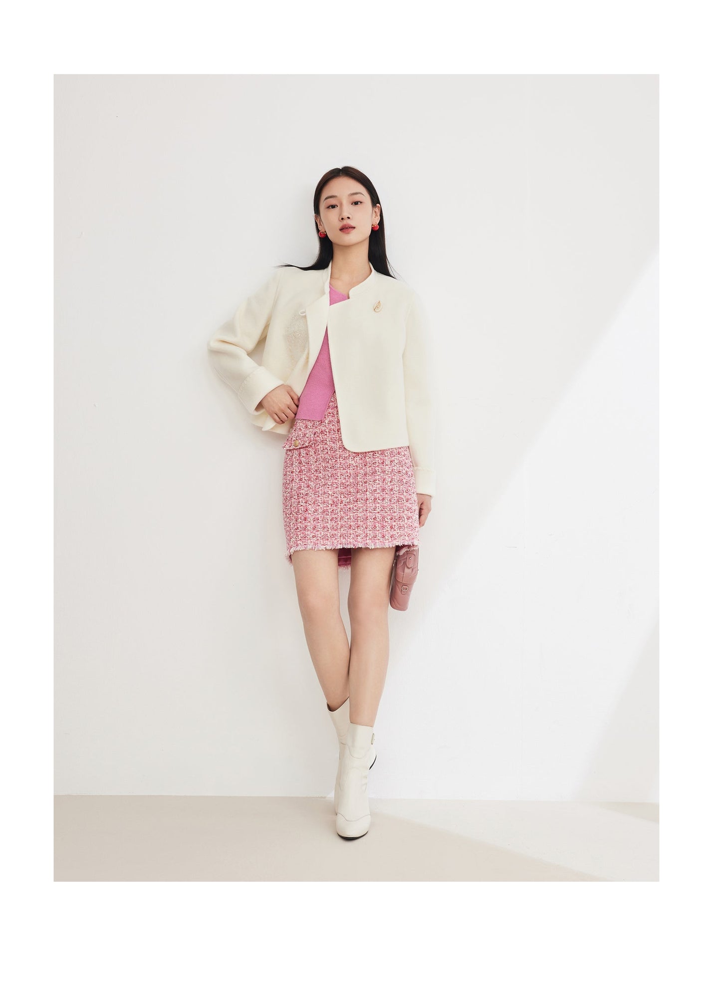 Parisian-style Skirt | Rose Red