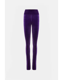 Pat Velvet Leggings | Purple