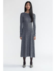 Pavlova | Sparkly Ribbed Midi Dress | Storm