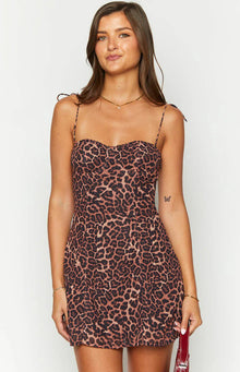 Penny Lane Mini Dress | Leopard Print